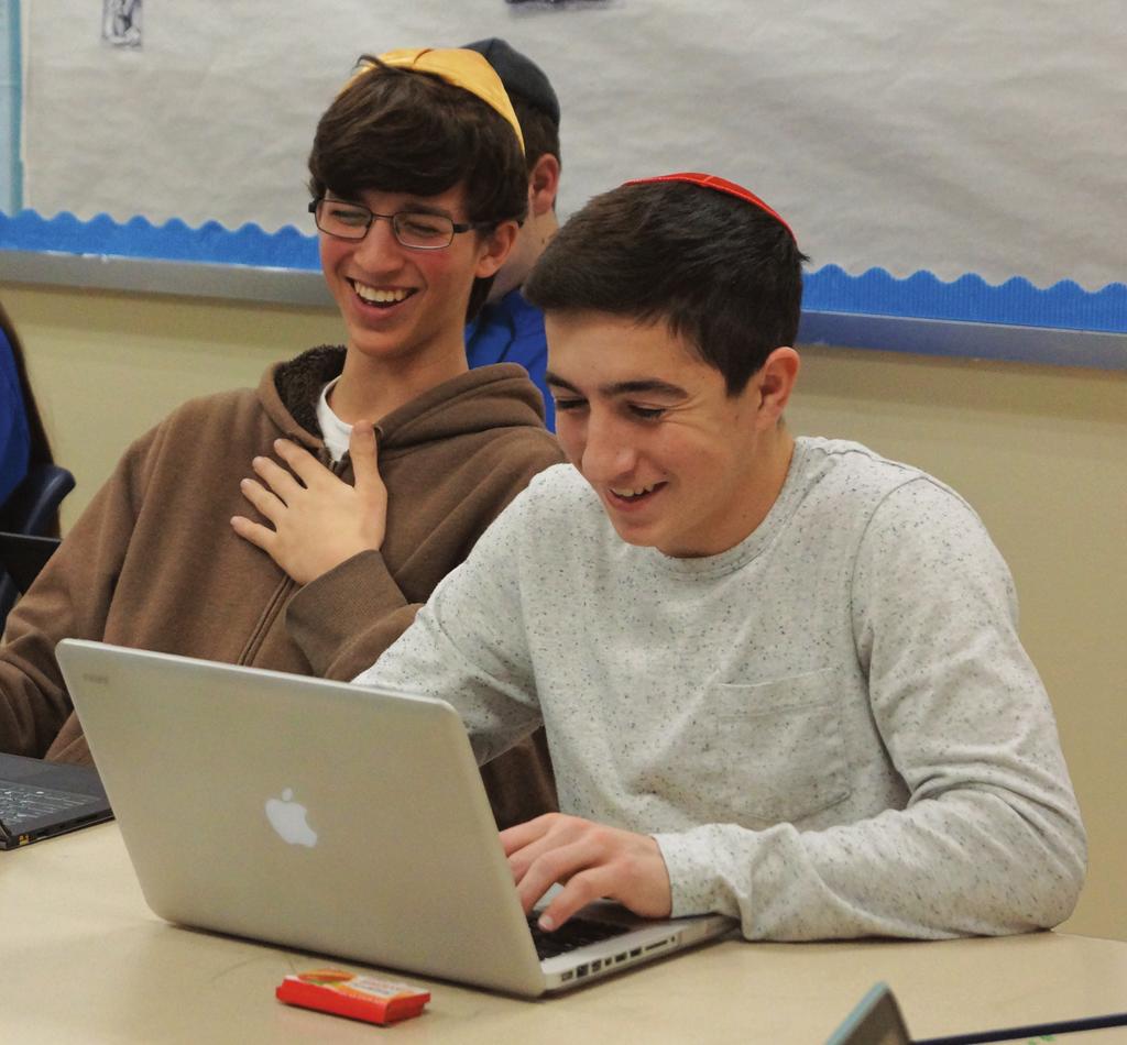 Additionally, an introductory Hebrew class (Ulpan) is offered for students at varying grade levels.