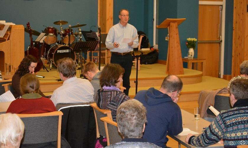 Teaching at the evening service Groups