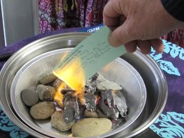 Sunday January 6 10:30 New Year Burning Bowl Ceremony The burning bowl can be a powerful ritual going forward into the New Year.