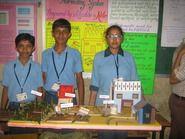 Six science projects were displayed at the CRC at SVS level out of which three projects were selected for the District-level and