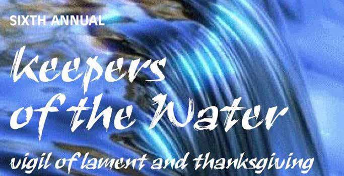 Wednesday, January 17 at 7 PM - 9 PM Church of the Holy Trinity 19 Trinity Square, Toronto, Ontario M5G 1B1 A confluence of Christian and Indigenous traditions to bless the sacred gift of water and