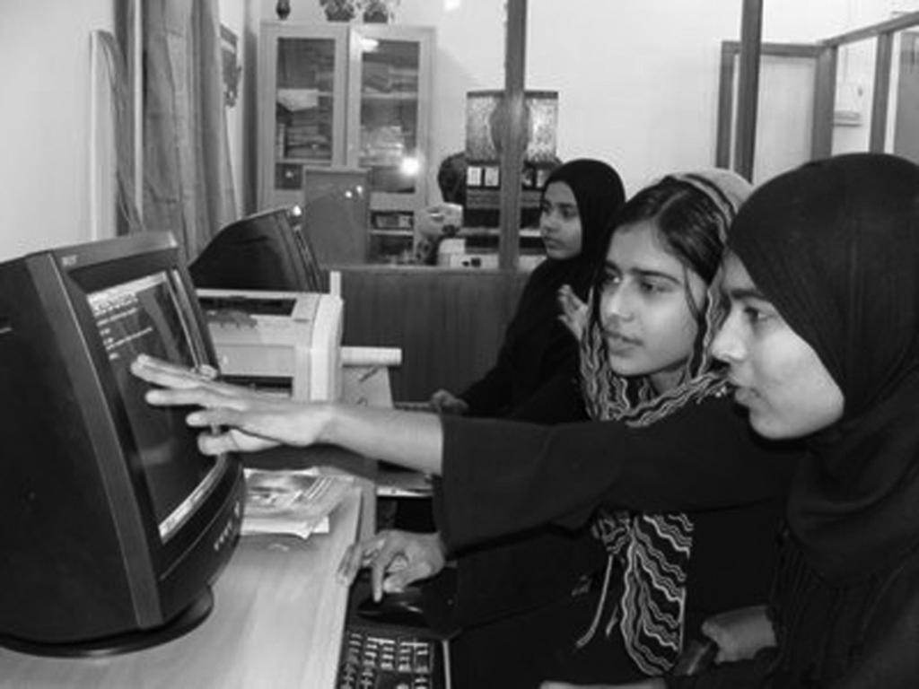 Source K These Muslim girls are not only getting a traditional education but are also taking an interest in technical education.