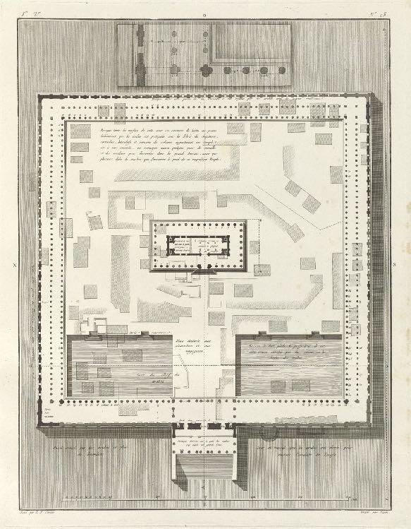 Multiple Pasts & Presents The Inheritance of Islam - regional context Plan of the Temple of Bel. Charles-Nicolas Varin after Louis-François Cassas. Etching.
