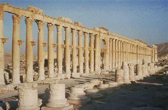Middle East : Legacies of Greeks and Romans Palmyra, Syria: Monumental Arcade c.