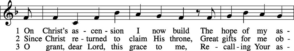 Closing Hymn On Christ's Ascension I Now Build LSB 492 1941 Concordia