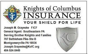PAGE 4 HOLMESBURG COUNCIL KNIGHTS OF COLUMBUS December 2017 Our prayers continue to go out to Cecelia Sheenan who recently had