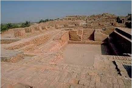 This is a photograph of The Great Bath at Mohenjo Daro.