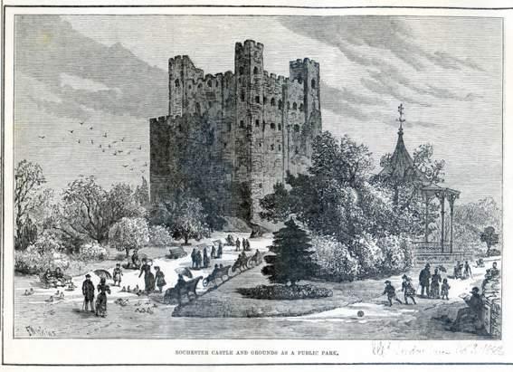 in 1772 ROCHESTER CASTLE IN 1884 From the
