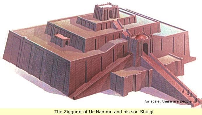 ziggurat (place of worship & city