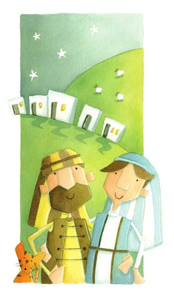 Our story of Christmas began long ago, with Mary and Joseph (but without the snow).