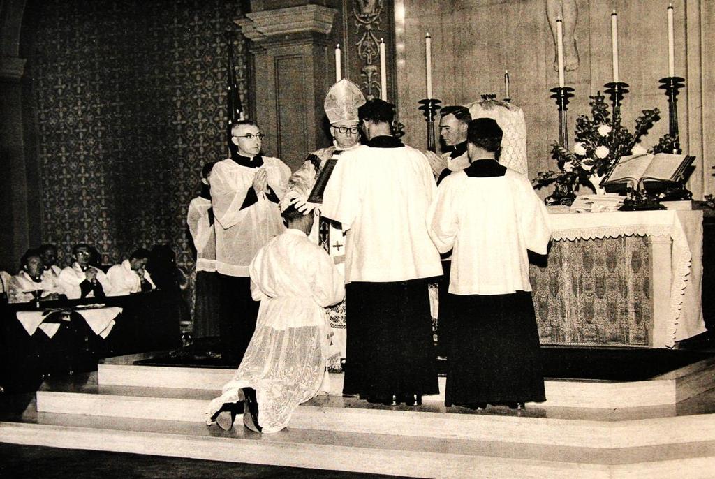 Photo courtesy of the Church Family James Church is ordained a Priest by Bishop Joseph McGucken in June 1958 Father Church Assigned to Teach at his Alma Mater, Christian Brothers High School Father