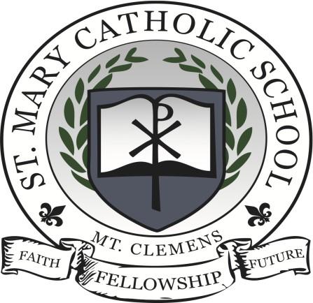 ST. MARY CATHOLIC SCHOOL The Pink Note November 14, 2018 Office 586.468.4570 www.stmarymtclemens.com Fax 586-464-0718 SMS Backpack 586.940.2019 attendance@stmarymtclemens.com From the Desk of Mrs.