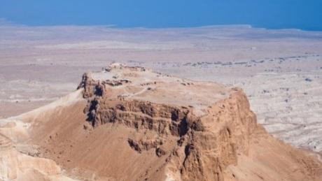 Descend by cable car or Snake Path to the Masada Visitors Center.