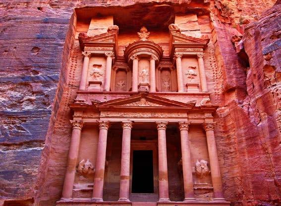 Enter the ancient city through the famous "Siq" - a narrow natural gorge that ensured the secrecy of the entrance to Petra.