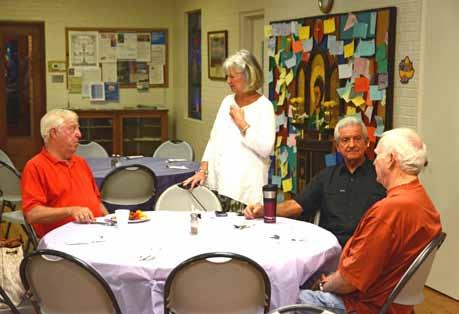 Parish Life: We enjoy worship and fellowship each Sunday. Parish gatherings include our monthly luncheon on the first Sunday of each month and the annual Pentecost Picnic.
