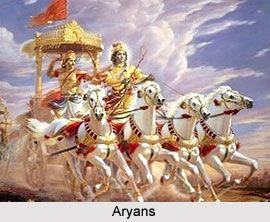 Aryans Definition: Taller, lighter skinned people, who spoke a different language than other native Indians.