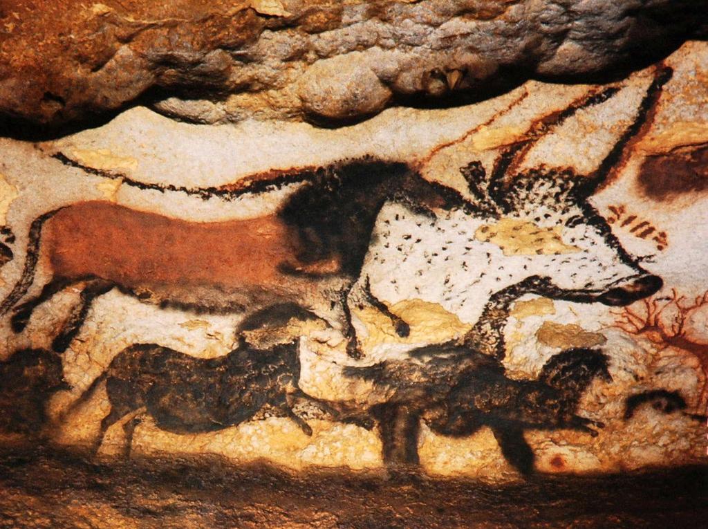 Cave Art Definition: Simple art drawn on cave art with primitive paints painted with