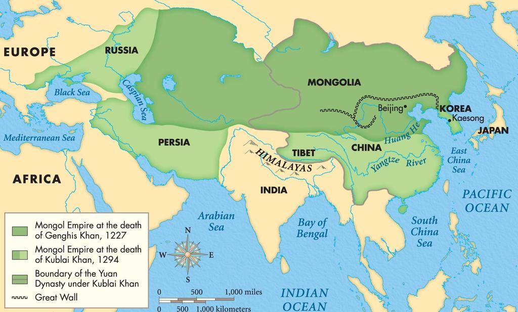: Nomadic tribes from the steppe who herd sheep, goats, yaks, cattle, horses : Ruler who unified nomadic tribes under his