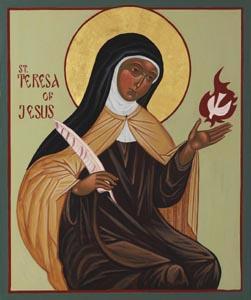 Saint Teresa of Avila Saints are holy people, just regular human persons who lived extraordinary lives. Saints responded to God's invitation to use their unique gifts.