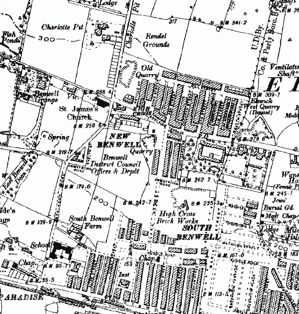 NEW BENWELL Benwell grew rapidly during the second half of the 19th century as a result of the demand for labour in the new industries springing up along the banks of the Tyne.