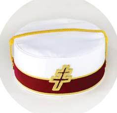 What is the significance of the Scottish Rite hats? During your first exposure to the Scottish Rite, you may have noticed the various colored caps being worn by the Brethren in attendance.
