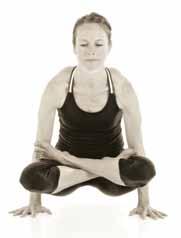 Hold here, breathe freely and gaze at the tip of the nose. 11. Ekadasa: Exhaling while sending the legs back while lowering into caturanga dandasana. Gaze at the tip of the nose. 12.
