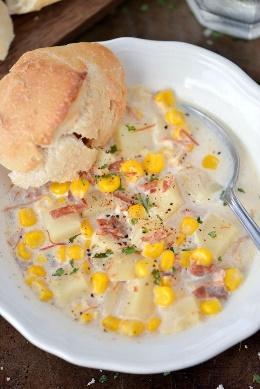 My mother would always make corn chowder and homemade rolls and we would enjoy a nice supper together before decorating the tree. The original recipe for the corn chowder came from a McCalls cookbook.