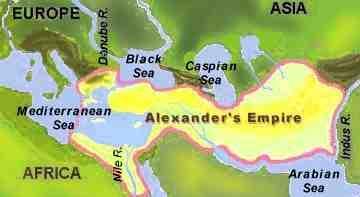 Alexander s Empire Fell apart after Alexander s death <too big for