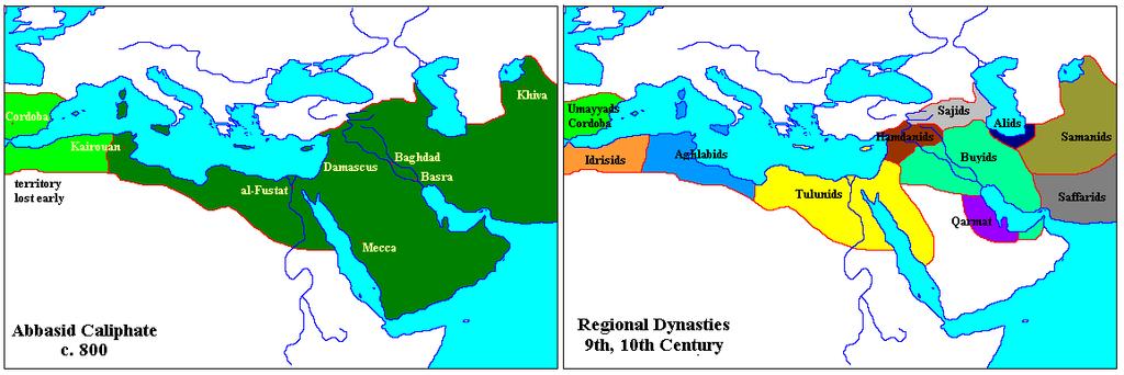 Abbasid Empire Decline & Fall 850, independent Muslim dynasties began to rule own regions 900s: Seljuk Turks conquered