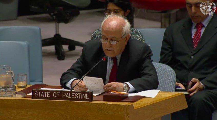 March 30. At the UNSC the Palestinian Ambassador to the UN calling for a resolution against Israel and support the violence: I would like to commend the resistance of our people.