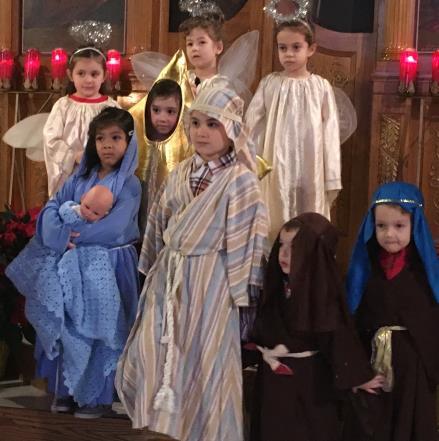 performance of the Christmas Pagaent by the Sunday School