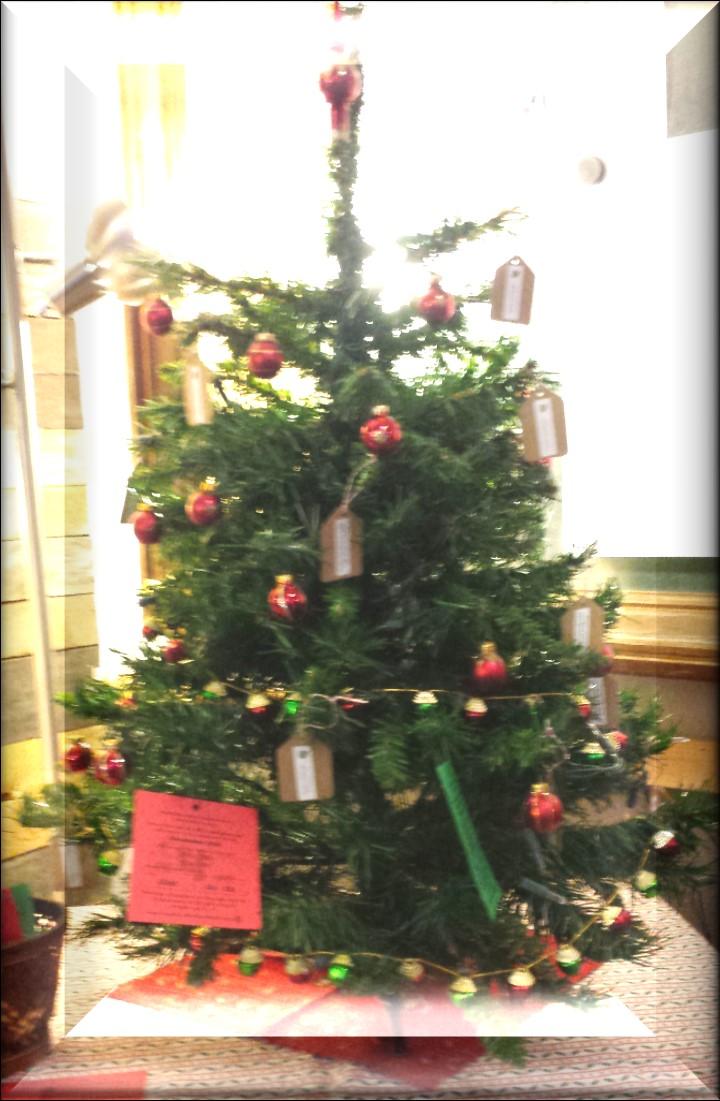 The Giving Tree is back! Page 13 In Litras Hall there is a tree decorated with gift tags from the Maple Valley Food Bank and Vine Maple Place.