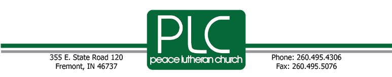 June Newsle er, 2017 Dear friends in our Lord, Let s start with the facts: We are Peace Lutheran Church; we are a congregation of the Lutheran Church - Missouri Synod; our central purpose is to