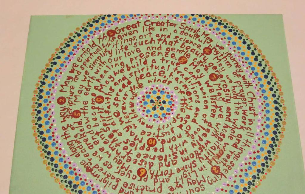 WINTER 2018 Wisdom Circle BY MATT LAMONT NEWCASTLE, NSW This piece contains a prayer derived from the Community of Aidan and Hilda Ten Elements that I wrote some time ago.
