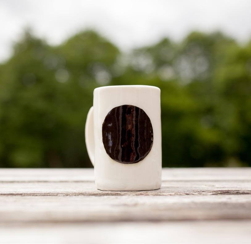 made ceramic mugs, made by