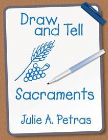 As you read a story about someone who is receiving a sacrament, you draw a line, put in a squiggle, add a swirl. (The book tells you when!