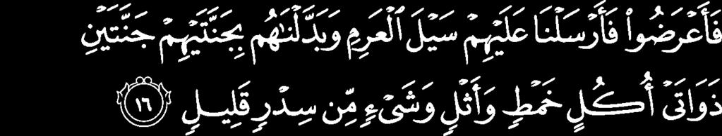 " But [insolently] they said,"our Lord, lengthen the distance between our journeys," and wronged themselves, so We made them narrations and dispersed them