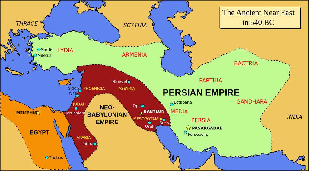 Persians Persians defeated their neighbors, the Lydians along with their former allies, the Medes to establish control of the region.