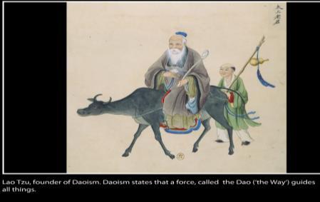 The emphasis of Daoism is on spiritual harmony within the individual, which complements Confucianism's focus on
