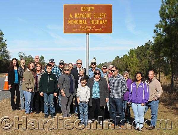 Fallen deputy honored by highway named as a memorial The Ellzey Family A few people in this photograph are unidentified; however, included here are ancestors of the late Levy County Sheriff s Deputy