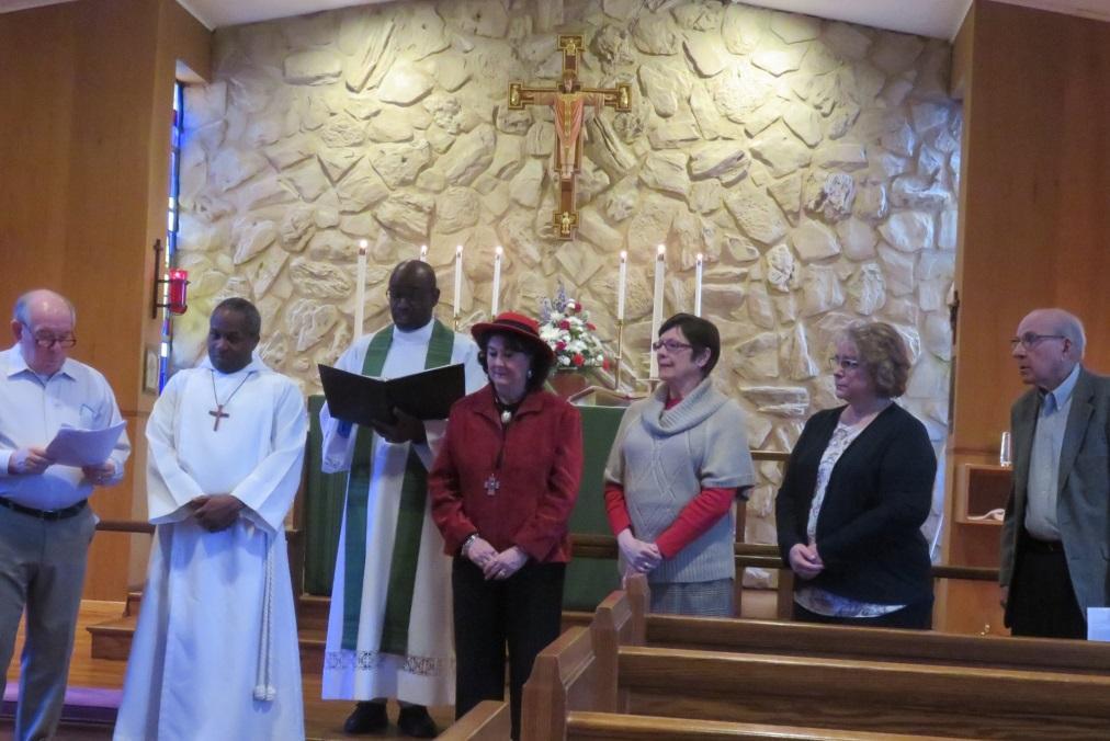 COMMISSIONING NEW PARISH LEADERS On February 3, 2019 Fr. Cummings commissioned the following newly elected Vestry members and appointed leaders of St. Matthew s Episcopal Church: Bill Noone -Sr.