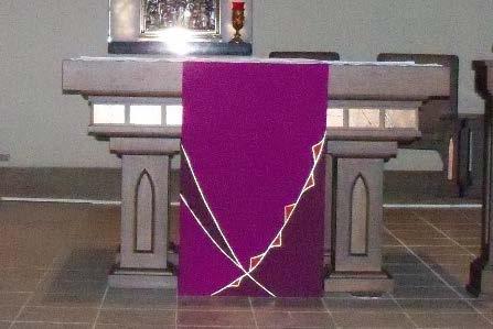 ties around the alb Altar: A large,