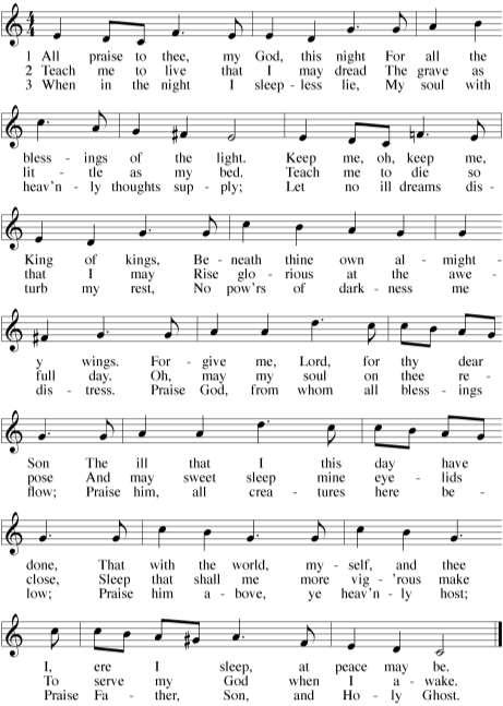EVENING HYMN 592 All Praise to Thee,