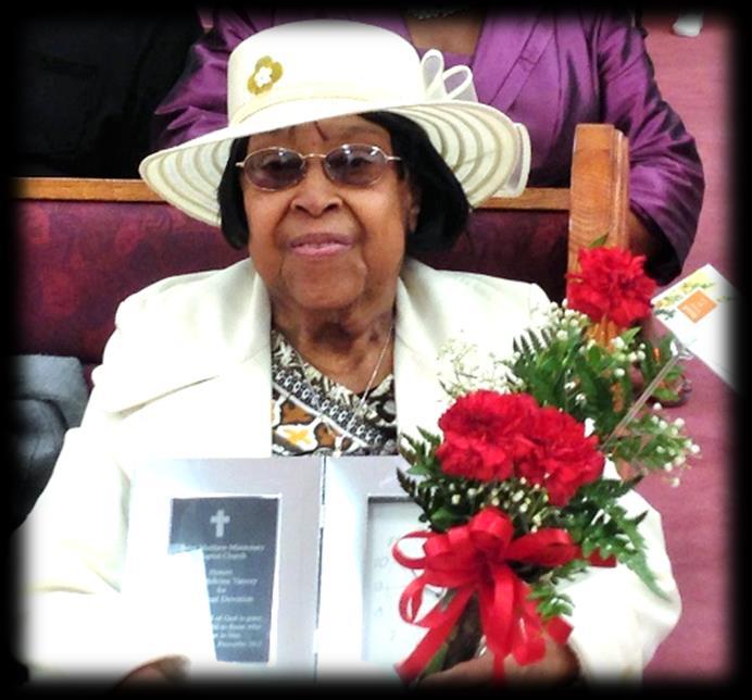 Celebrating The Life & Legacy of Melcina Throckmorton Yancey October 3, 1927 May 17, 2017 Service Monday, May 22, 2017 1:00 pm A Virtuous Woman Let her own works praise her in the gates.