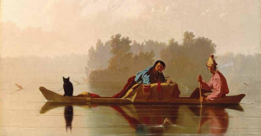 George Caleb Bingham, Fur Traders Descending the Missouri, 1845. (Image: Metropolitan Museum of Art, www. metmuseum.