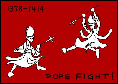 Great Schism Compe(ng Popes from