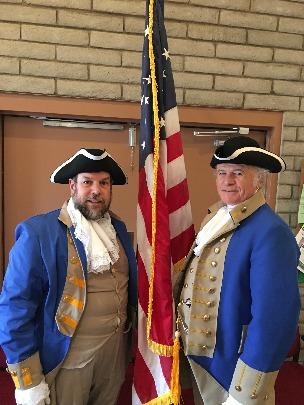 Color Guard Michael Holmes and Steve Monez presented colors for the