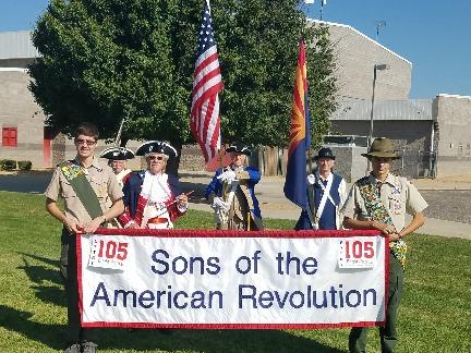 Monez and Bill Baran marched in the Veterans Day Parade in Cave Creek