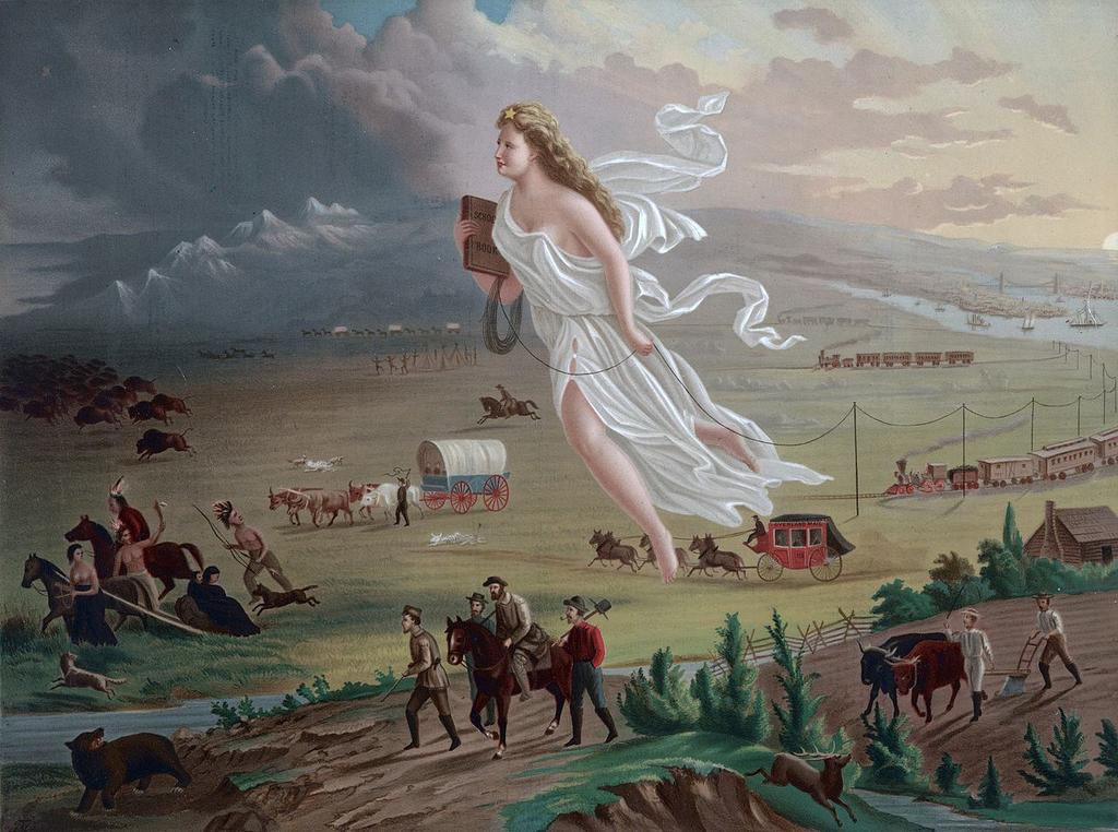 Manifest Destiny The expansionist idea, Manifest Destiny, began to take hold, saying that the United States destiny was to fill North America from the Atlantic to the Pacific.