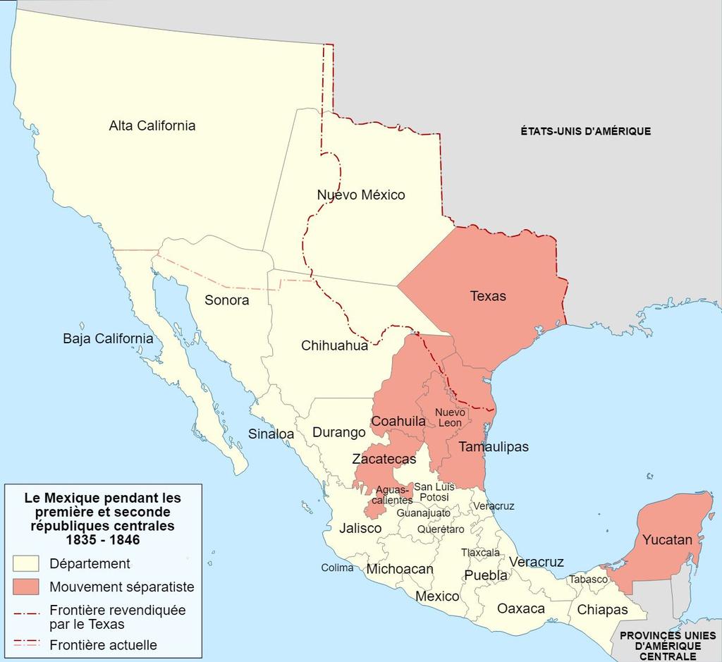 Texas In 1821 Mexico won independence from Spain, and took control of most Spanish territory in North America.